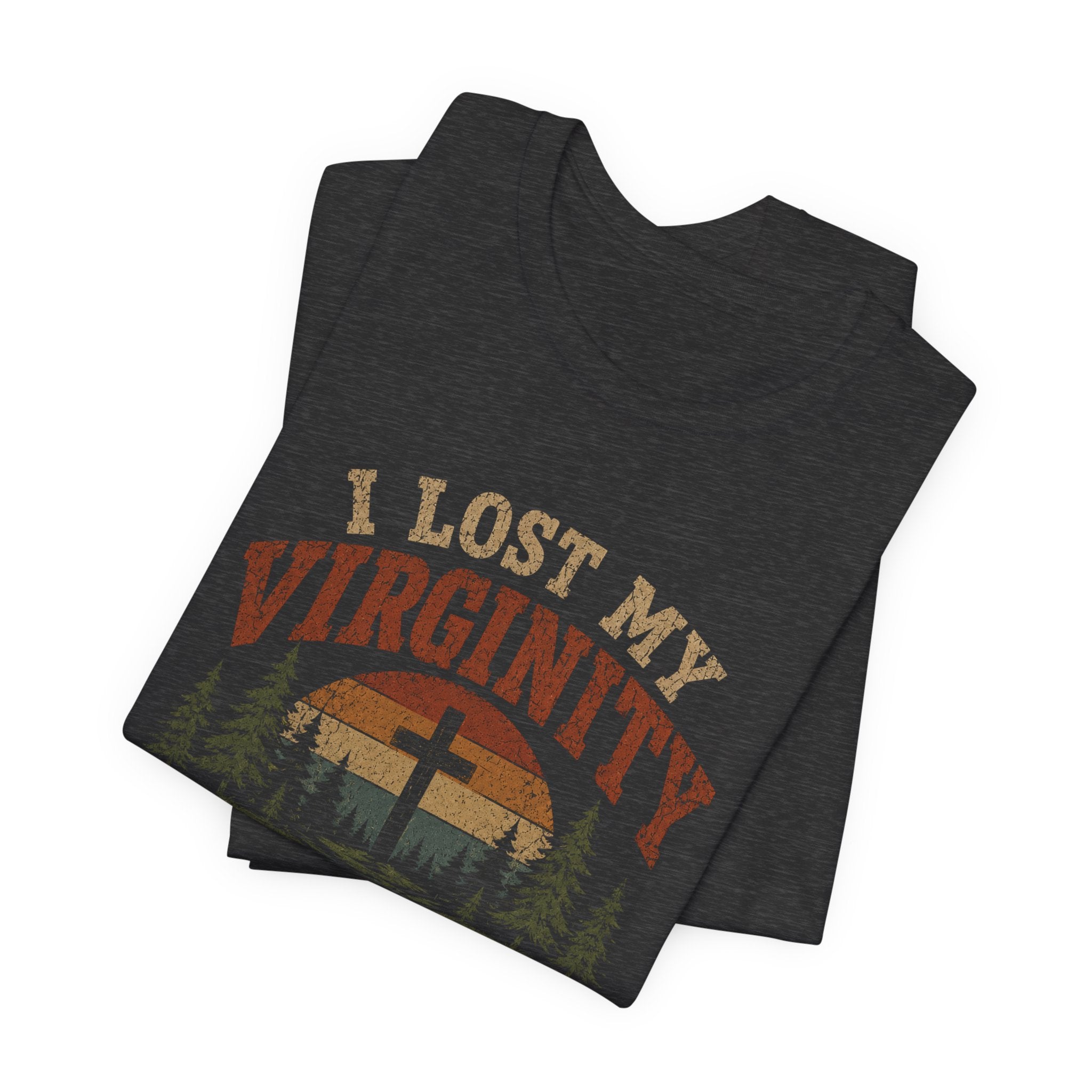 I Lost My Virginity at Church Camp T-Shirt | Vintage Religious Satire Tee