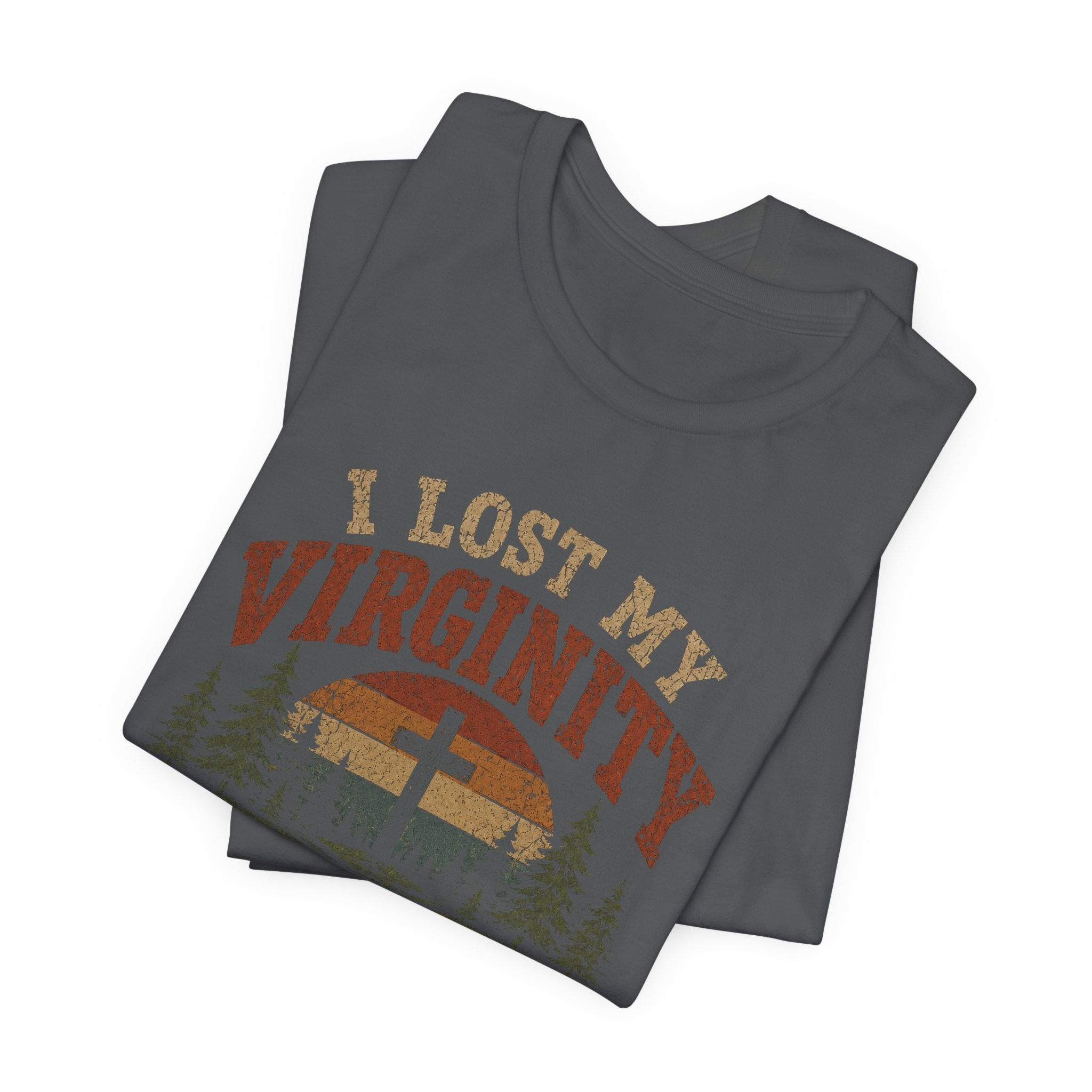 I Lost My Virginity at Church Camp T-Shirt | Vintage Religious Satire Tee