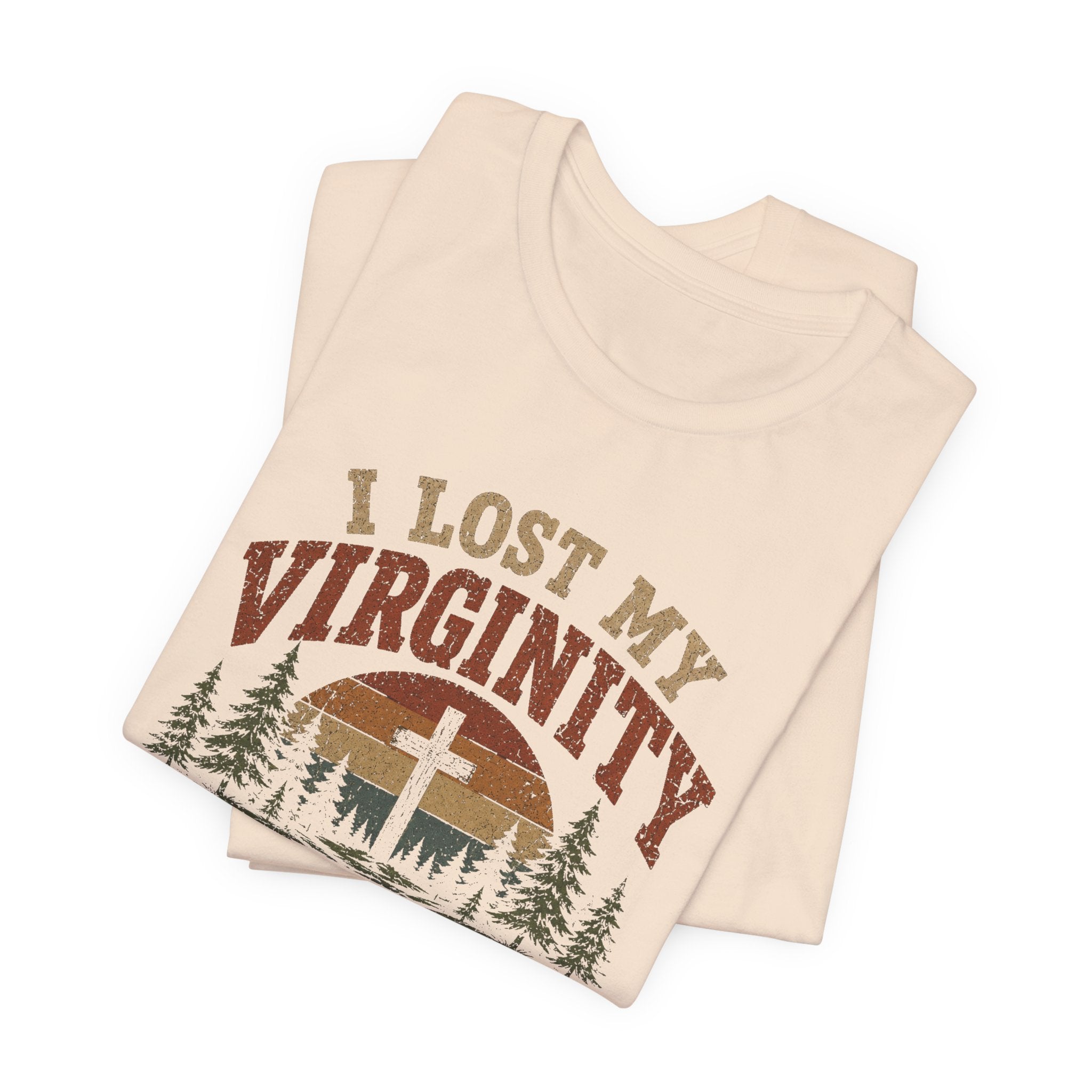 I Lost My Virginity at Church Camp T-Shirt | Vintage Religious Satire Tee