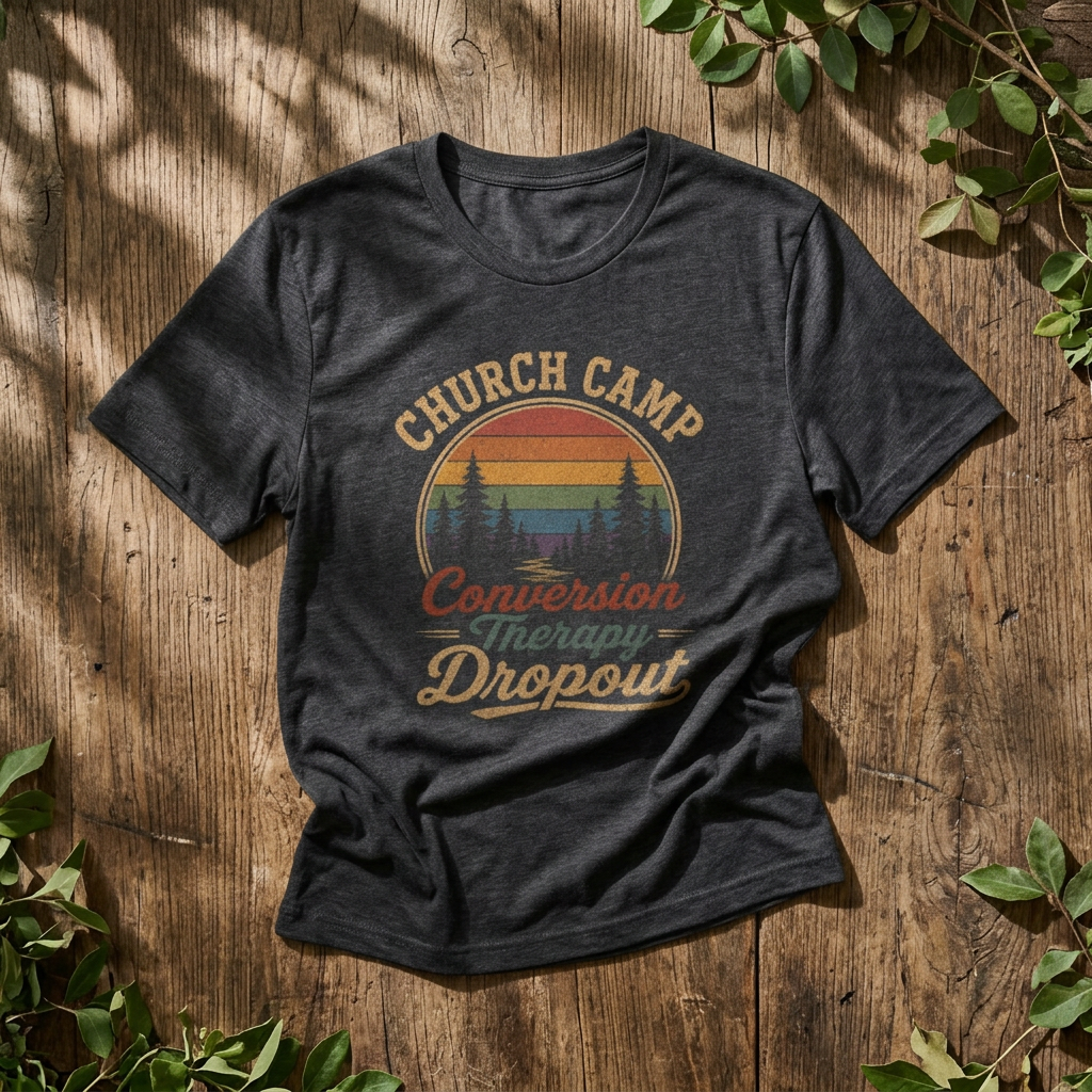 Conversion Therapy Dropout T-Shirt | Vintage Camp Graphic Tee