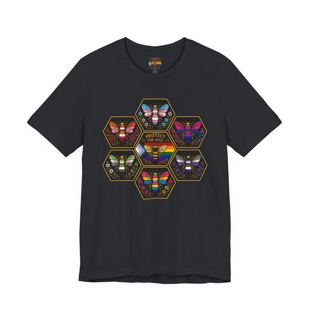 Protect the Hive Pride Shirt, LGBTQ Bee T Shirt, Queer Community Tee, Nature Inspired Pride Apparel, Pride Gift