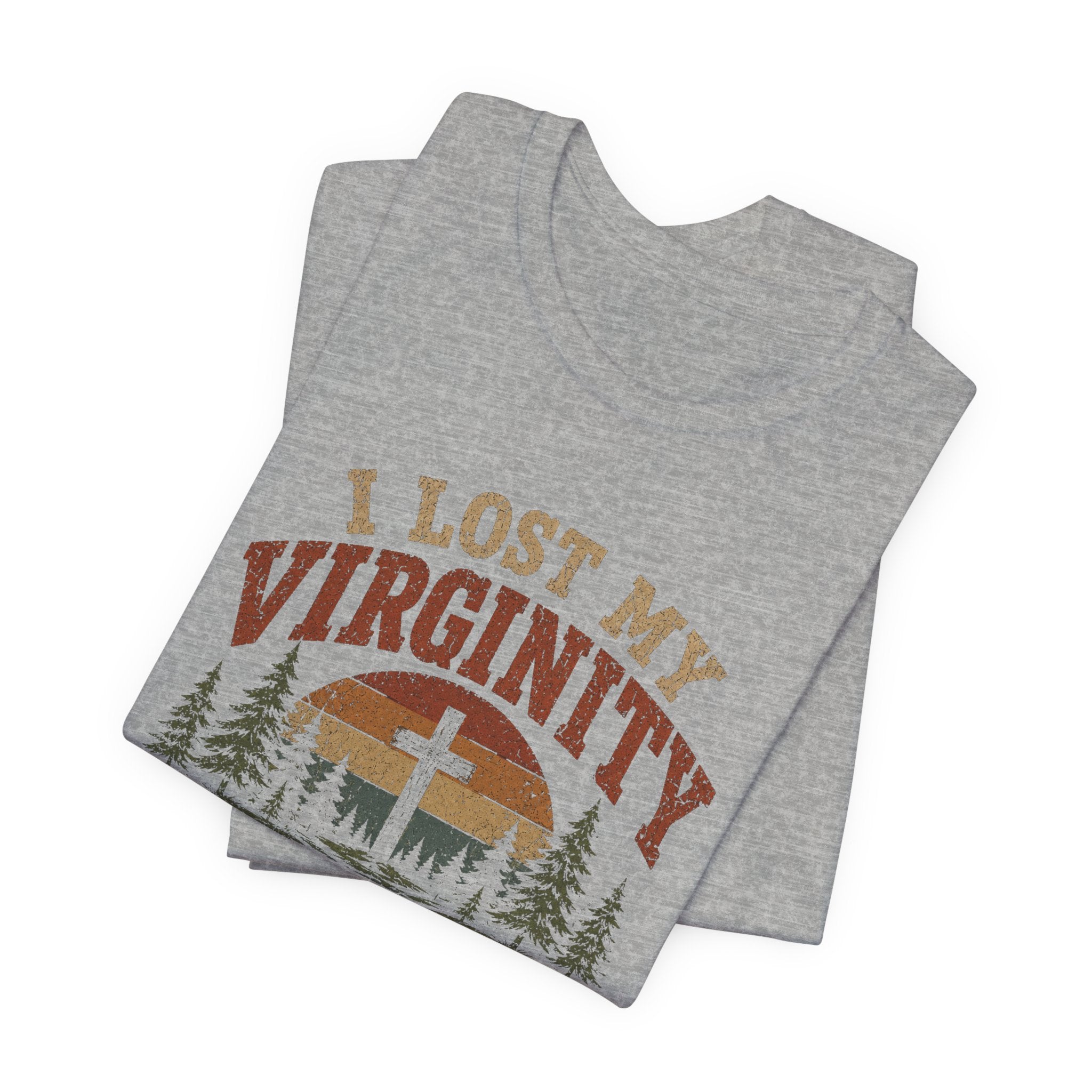 I Lost My Virginity at Church Camp T-Shirt | Vintage Religious Satire Tee