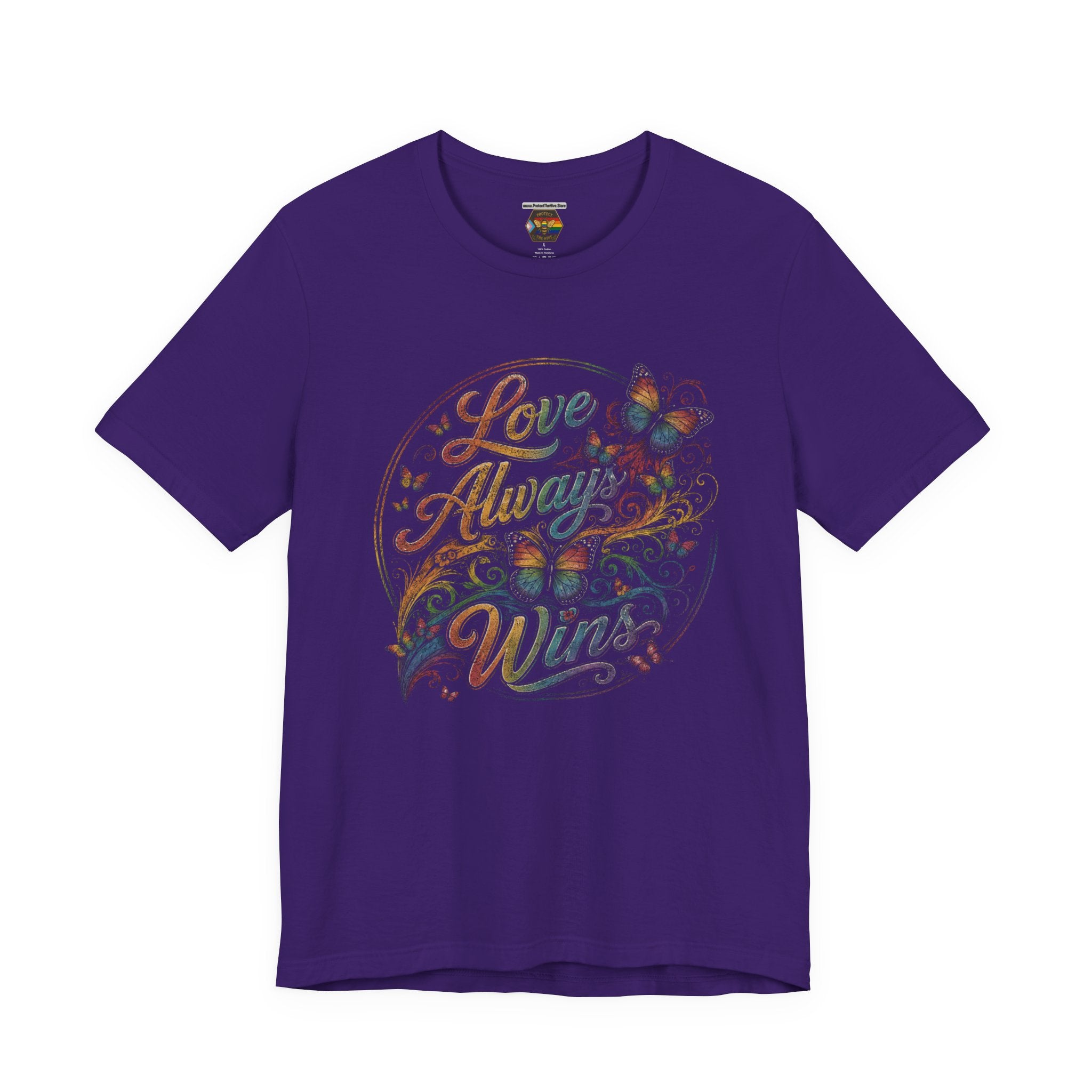 Vintage LGBTQ Shirt | Rainbow Butterfly Graphic Tee | Inspirational Pride Apparel