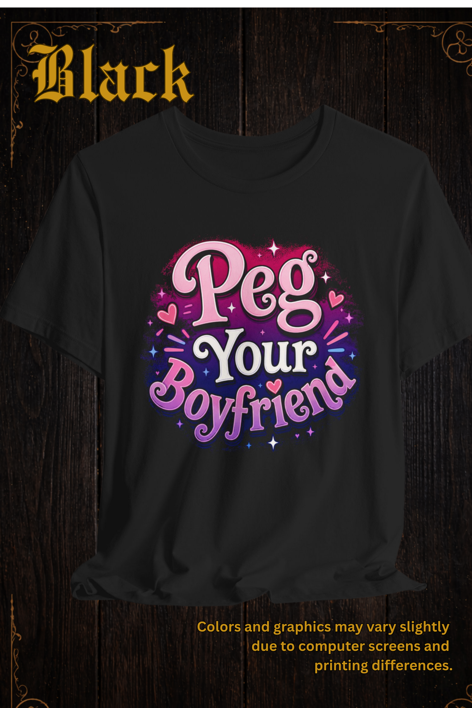 Peg Your Boyfriend Retro T-Shirt | Funny Adult Graphic Tee | Vintage Distressed Pride Shirt | LGBTQ+ Gift | Bella Canvas 3001