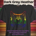 Rainbow Pride Black Cat T-Shirt | Nine Lives. One Pride.