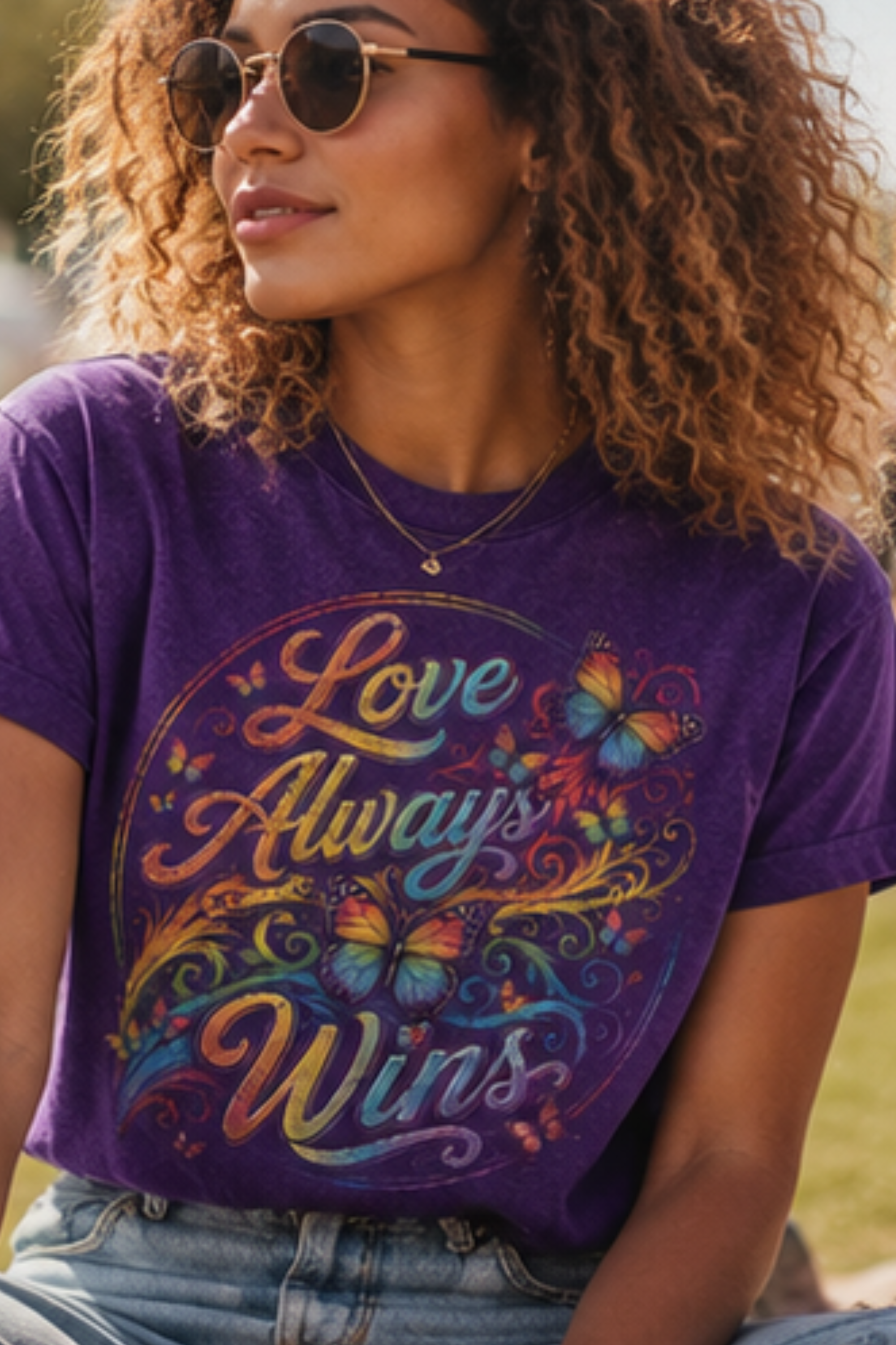 Vintage LGBTQ Shirt | Rainbow Butterfly Graphic Tee | Inspirational Pride Apparel